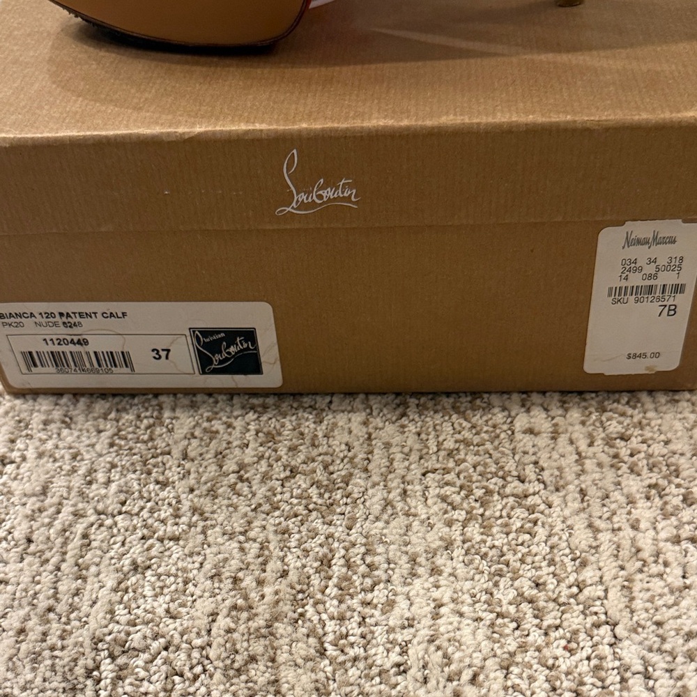 Christian Louboutin Nude Platform Heels - Picture 5 of 6